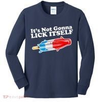 Its Not Gonna Lick Itself Funny Popsicle Kids Long Sleeve Shirt thumb 0