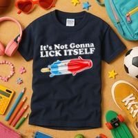 Its Not Gonna Lick Itself Funny Popsicle Kids T-Shirt thumb 3