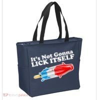 Its Not Gonna Lick Itself Funny Popsicle Tote Bag thumb 2