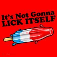 Its Not Gonna Lick Itself Funny Popsicle Santa Hat thumb 1