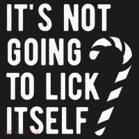 Its Not Going To Lick Itself Funny Christmas Backpack thumb 2