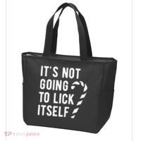 Its Not Going To Lick Itself Funny Christmas Tote Bag thumb 3