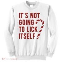 Its Not Going To Lick Itself Funny Christmas Sweatshirt thumb 0