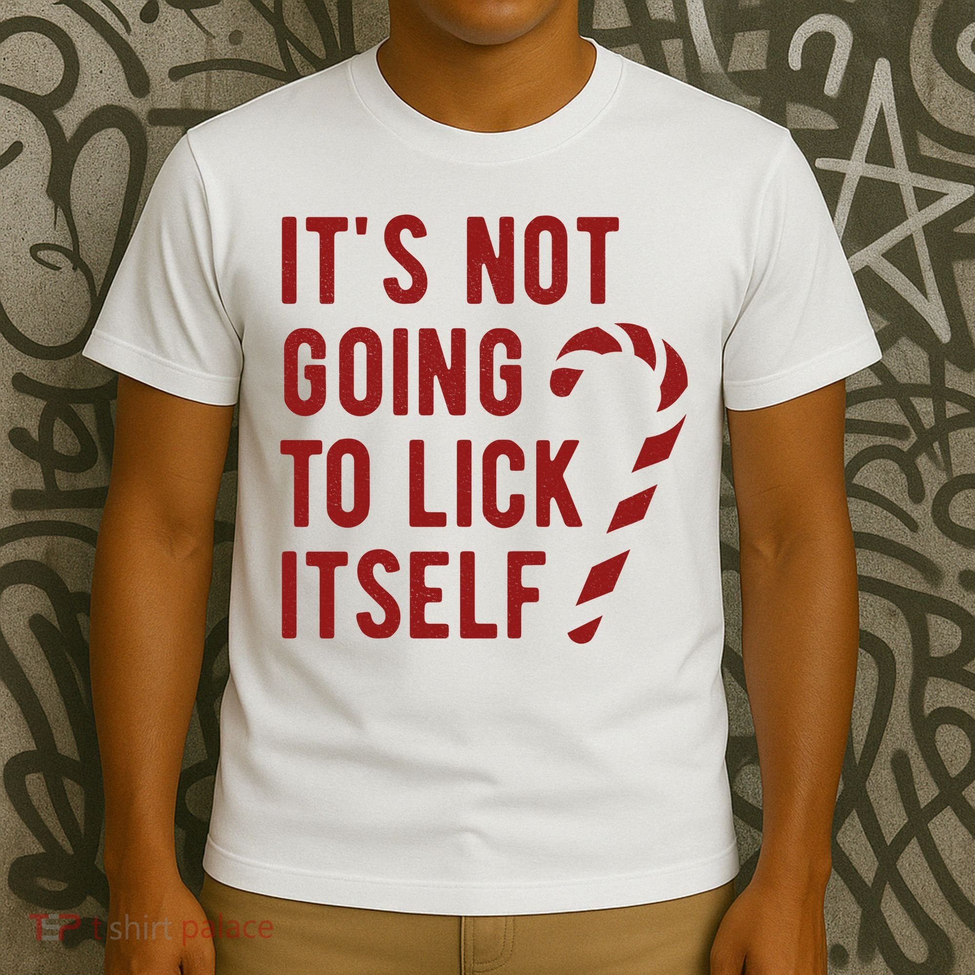 Its Not Going To Lick Itself Funny Christmas T-Shirt