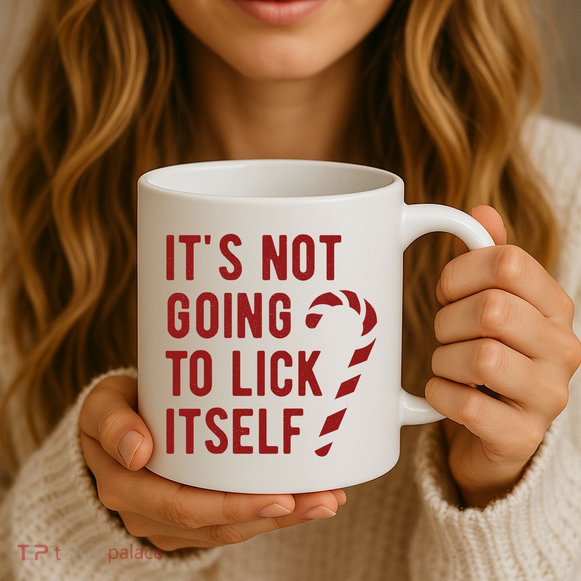 Its Not Going To Lick Itself Funny Christmas Coffee Mug