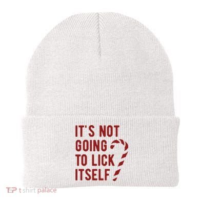 Its Not Going To Lick Itself Funny Christmas Beanie