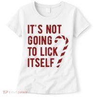 Its Not Going To Lick Itself Funny Christmas Women's T-Shirt thumb 0