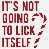 Its Not Going To Lick Itself Funny Christmas Women's T-Shirt thumb 6