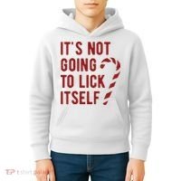 Its Not Going To Lick Itself Funny Christmas Kids Hoodie thumb 4
