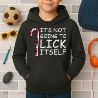 IT'S NOT GOING TO LICK ITSELF Kids Hoodie thumb 2