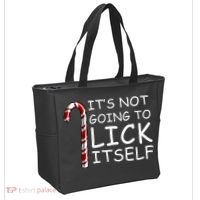 IT'S NOT GOING TO LICK ITSELF Tote Bag thumb 2