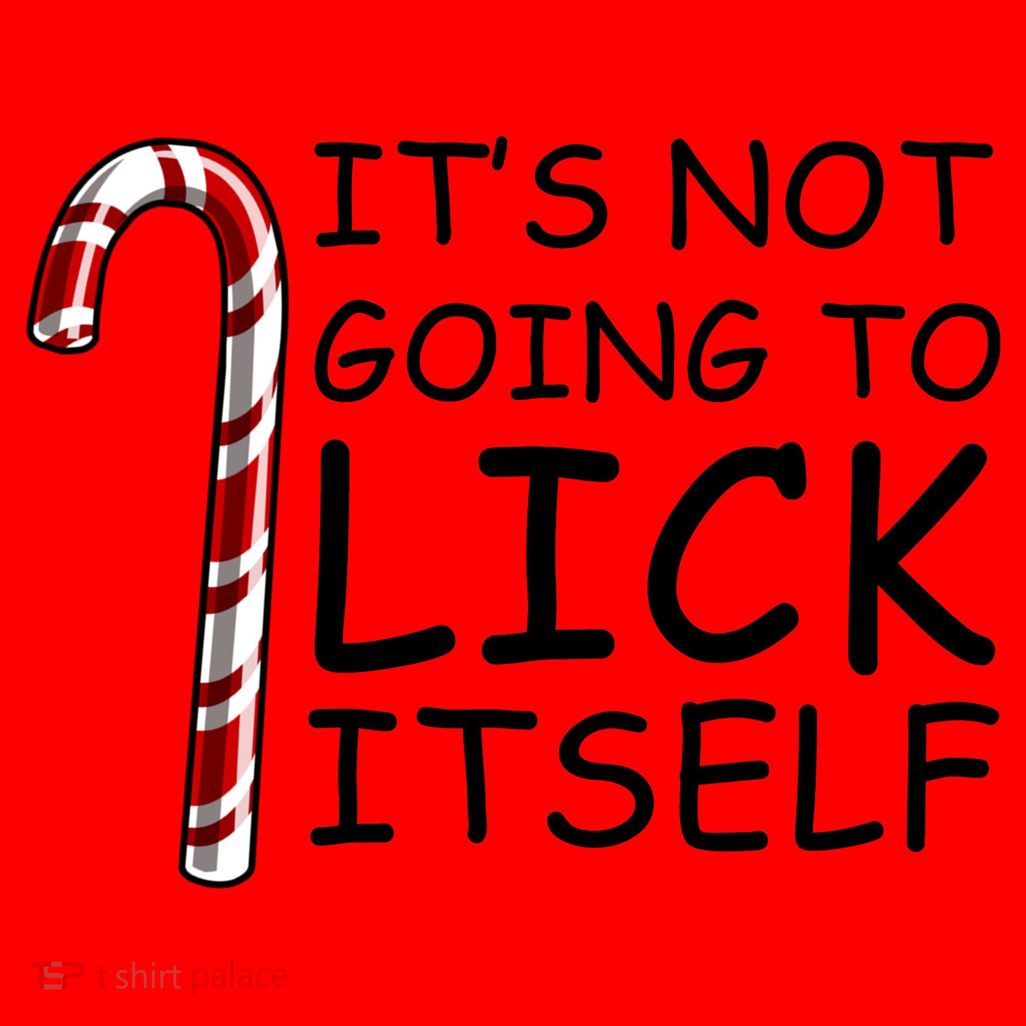 IT'S NOT GOING TO LICK ITSELF Santa Hat