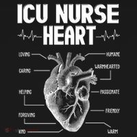 ICU Nurse Heart Bucket Hat thumb 4