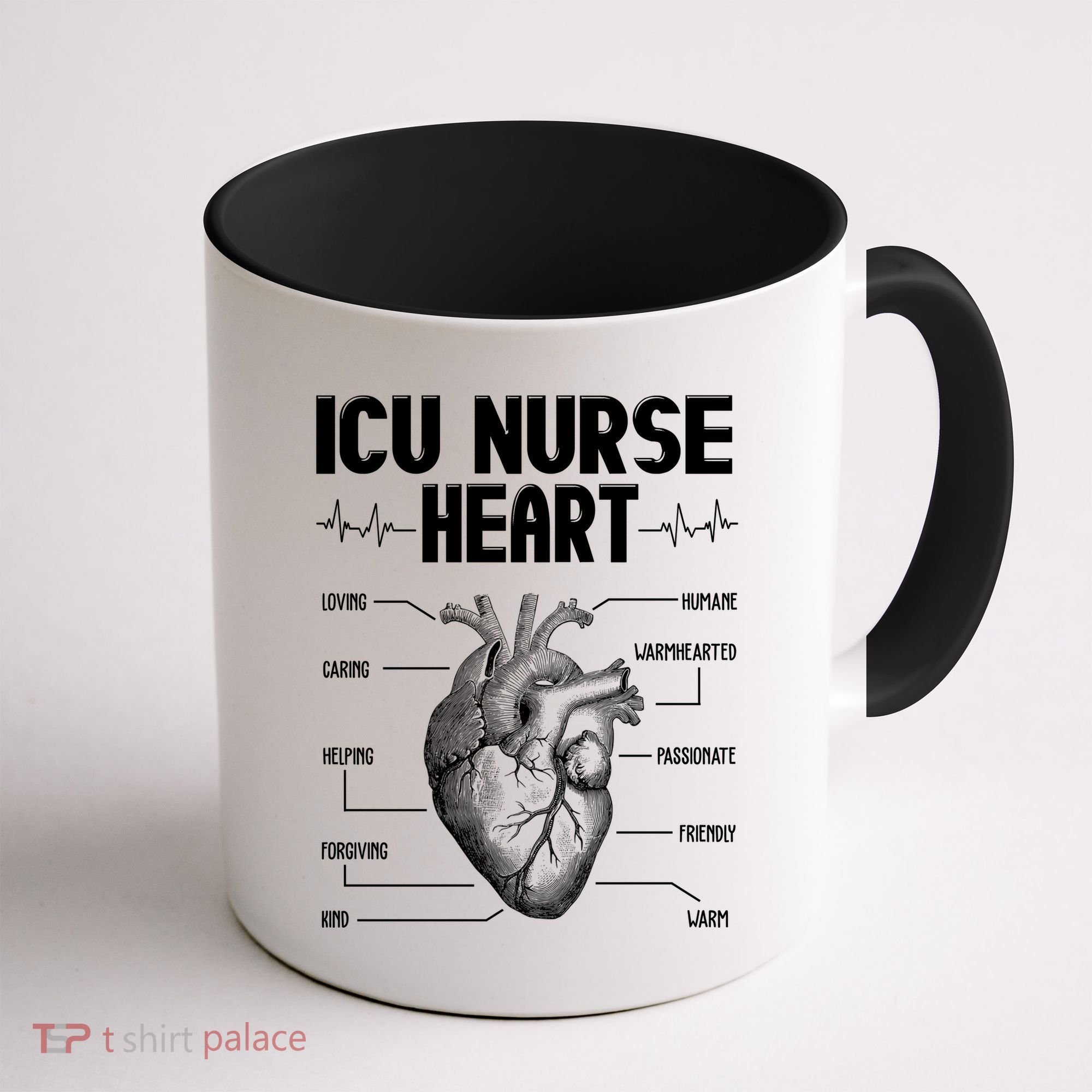 ICU Nurse Heart Coffee Mug