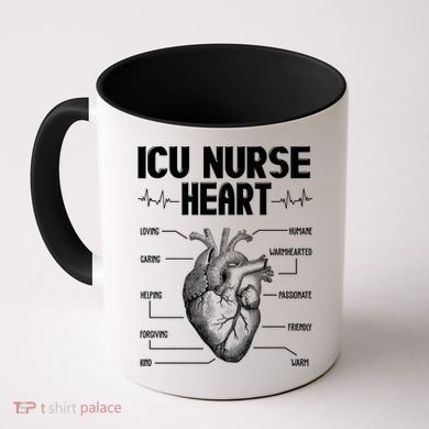 ICU Nurse Heart Coffee Mug