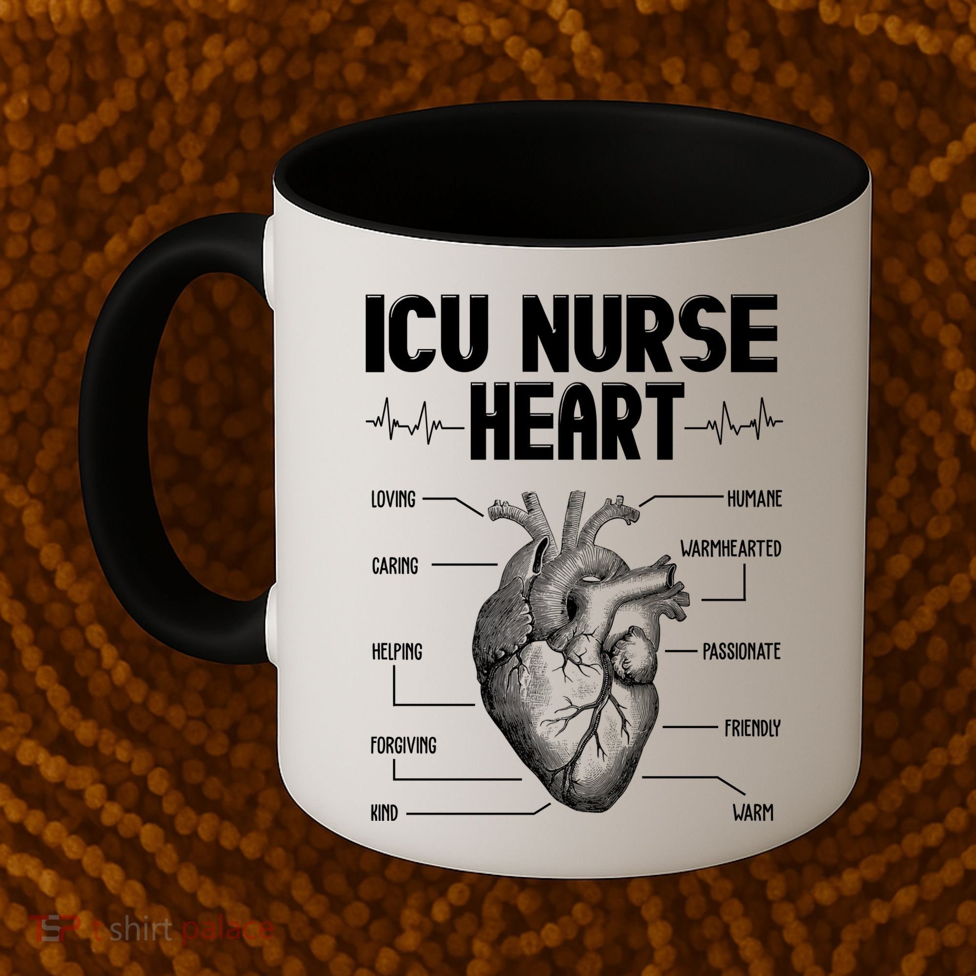 ICU Nurse Heart Coffee Mug