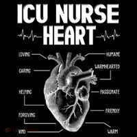 ICU Nurse Heart Ornament thumb 1