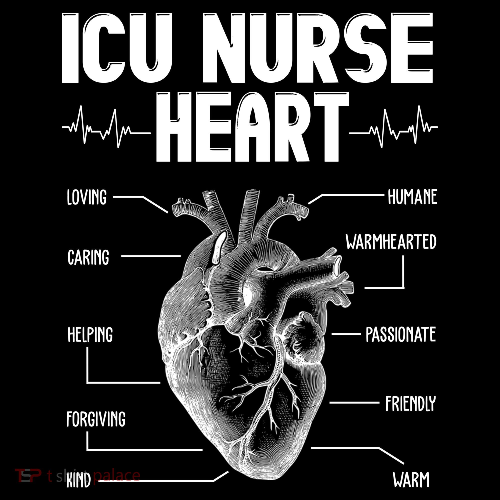 ICU Nurse Heart Ornament