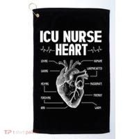 ICU Nurse Heart Golf Towel thumb 0
