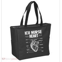 ICU Nurse Heart Tote Bag thumb 2