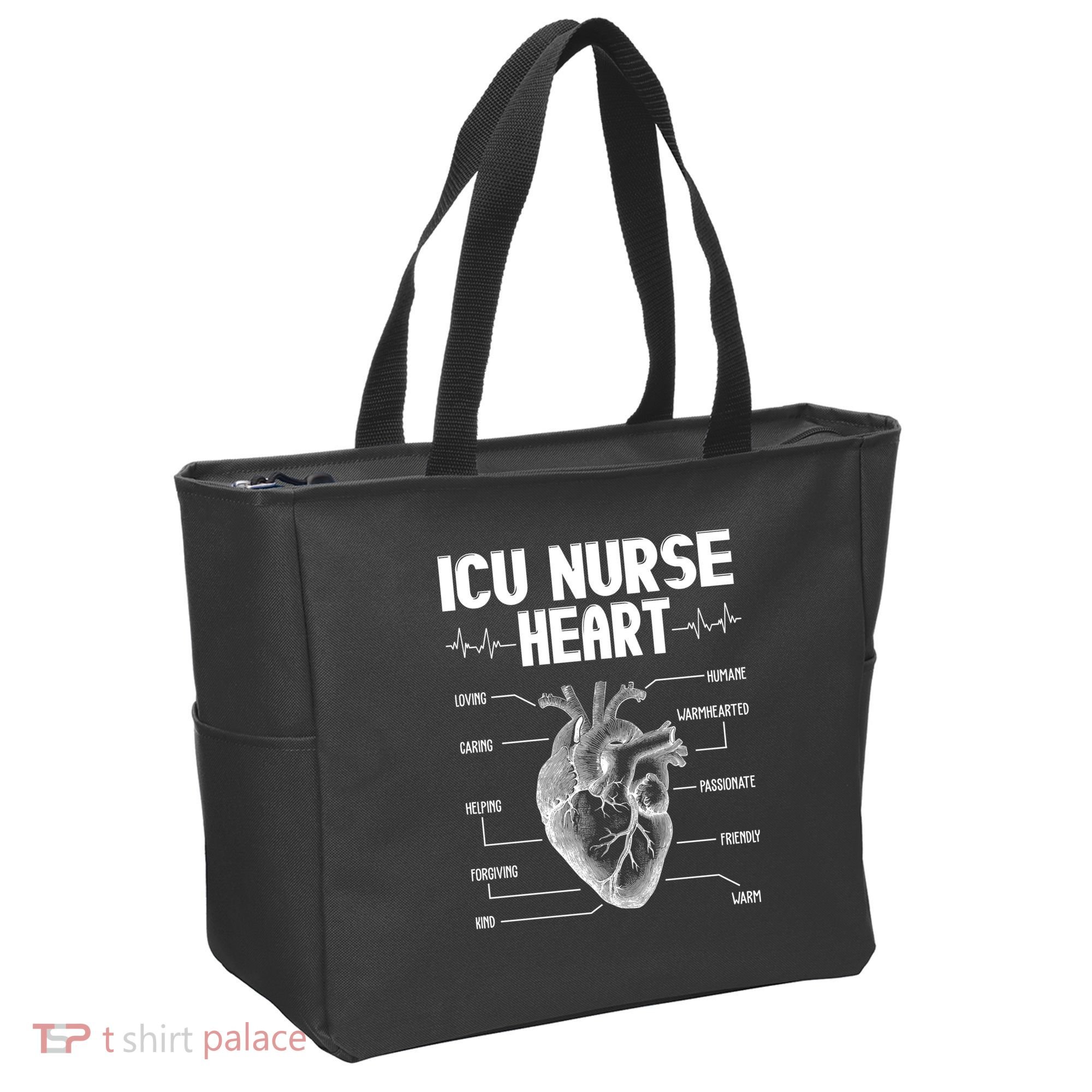 ICU Nurse Heart Tote Bag