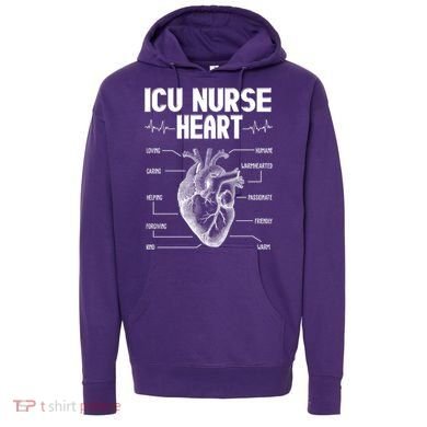 ICU Nurse Heart Hoodie