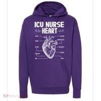 ICU Nurse Heart Hoodie thumb 0