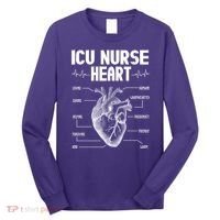 ICU Nurse Heart Long Sleeve Shirt thumb 0
