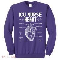 ICU Nurse Heart Sweatshirt thumb 0