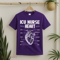 ICU Nurse Heart T-Shirt thumb 2