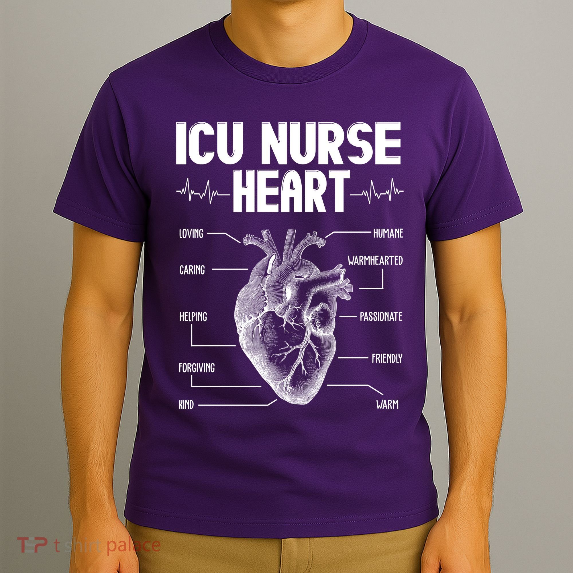 ICU Nurse Heart T-Shirt