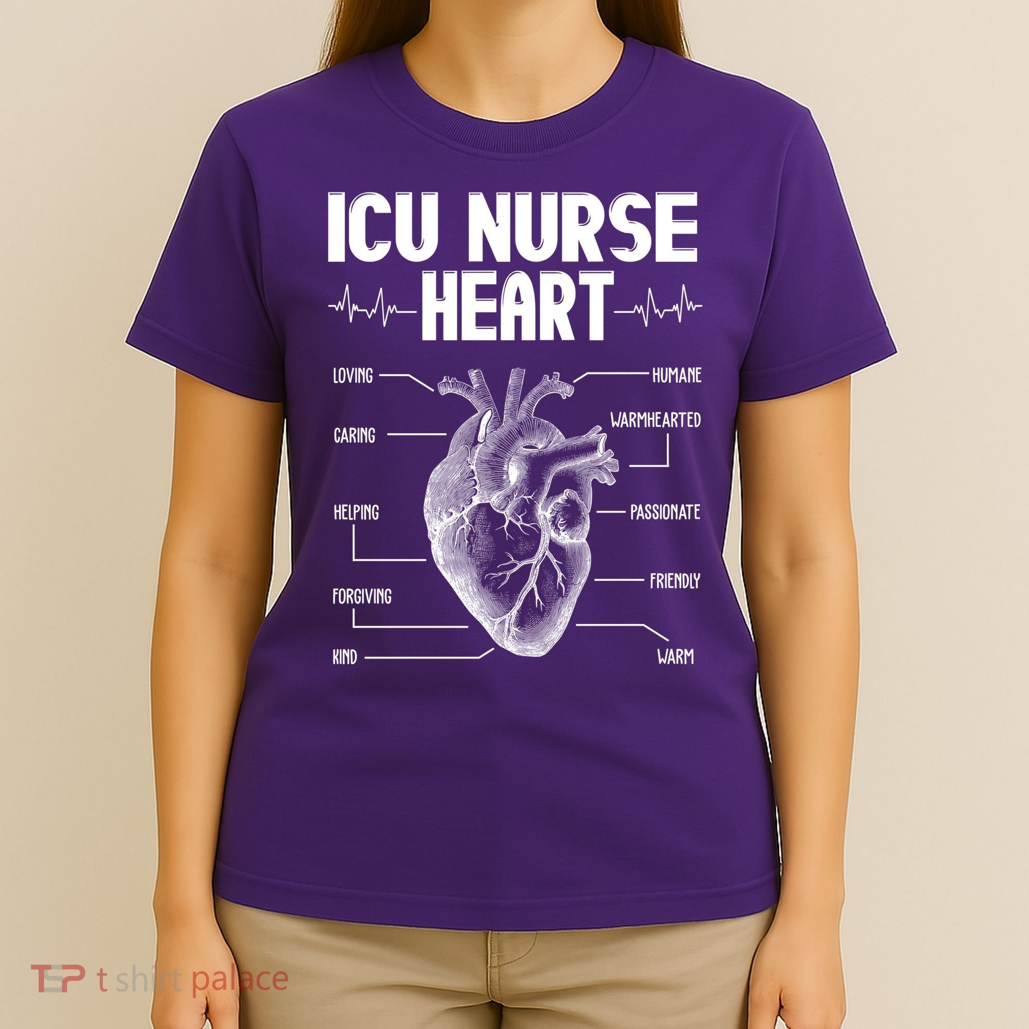 ICU Nurse Heart T-Shirt