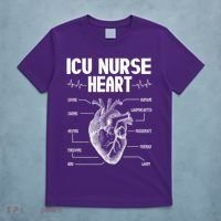 ICU Nurse Heart T-Shirt thumb 5