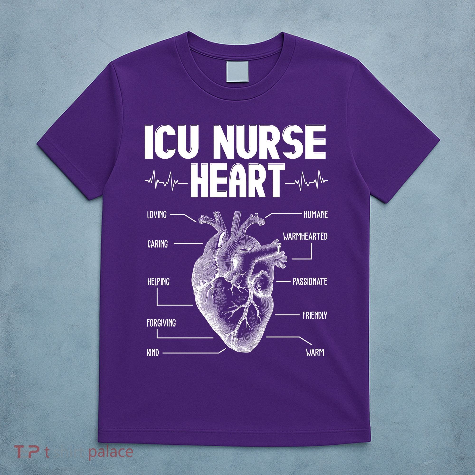 ICU Nurse Heart T-Shirt