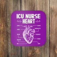 ICU Nurse Heart Coaster thumb 0