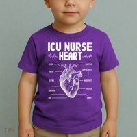 ICU Nurse Heart Toddler T-Shirt thumb 2