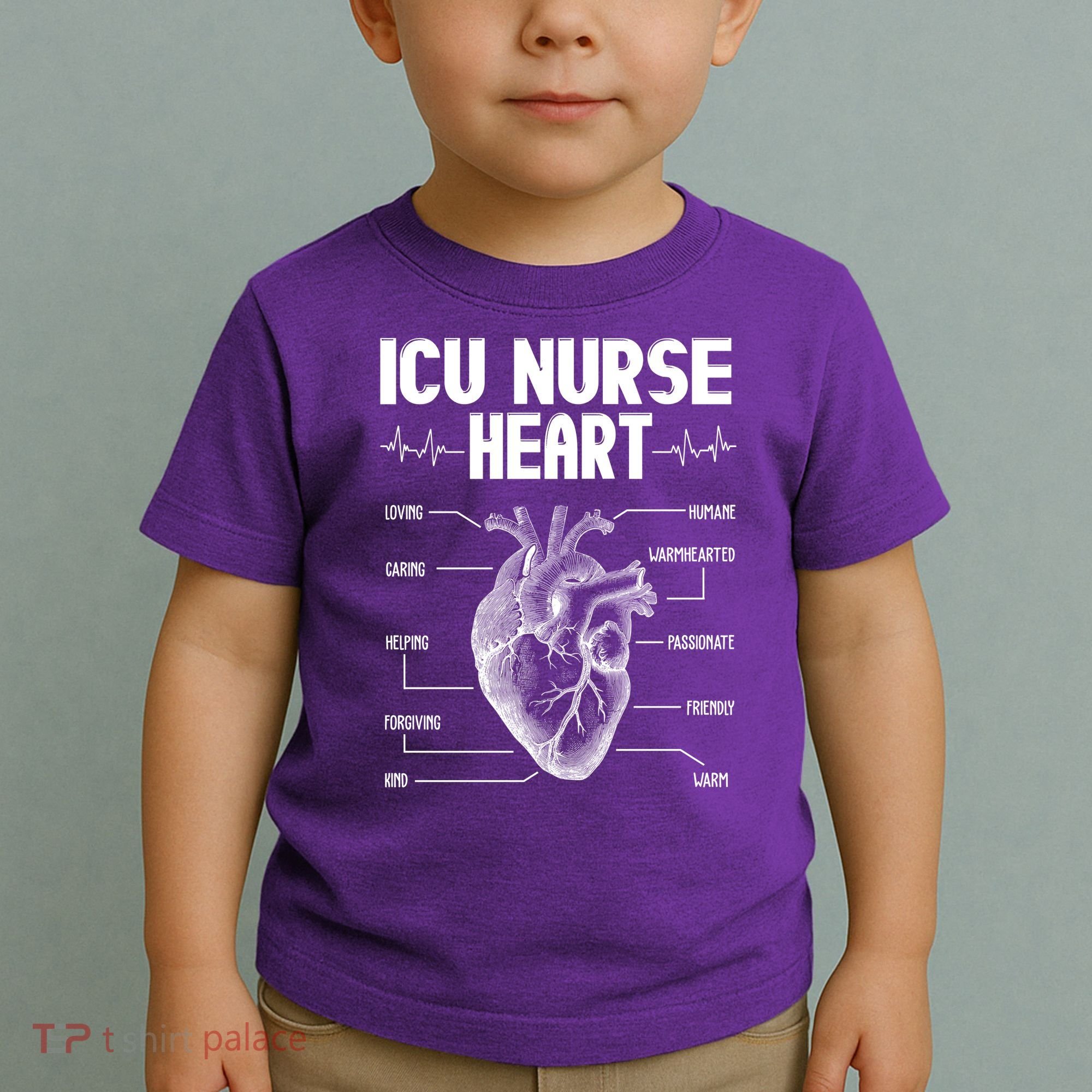 ICU Nurse Heart Toddler T-Shirt