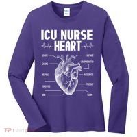 ICU Nurse Heart Women's Long Sleeve Shirt thumb 0