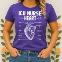 ICU Nurse Heart Women's T-Shirt thumb 2