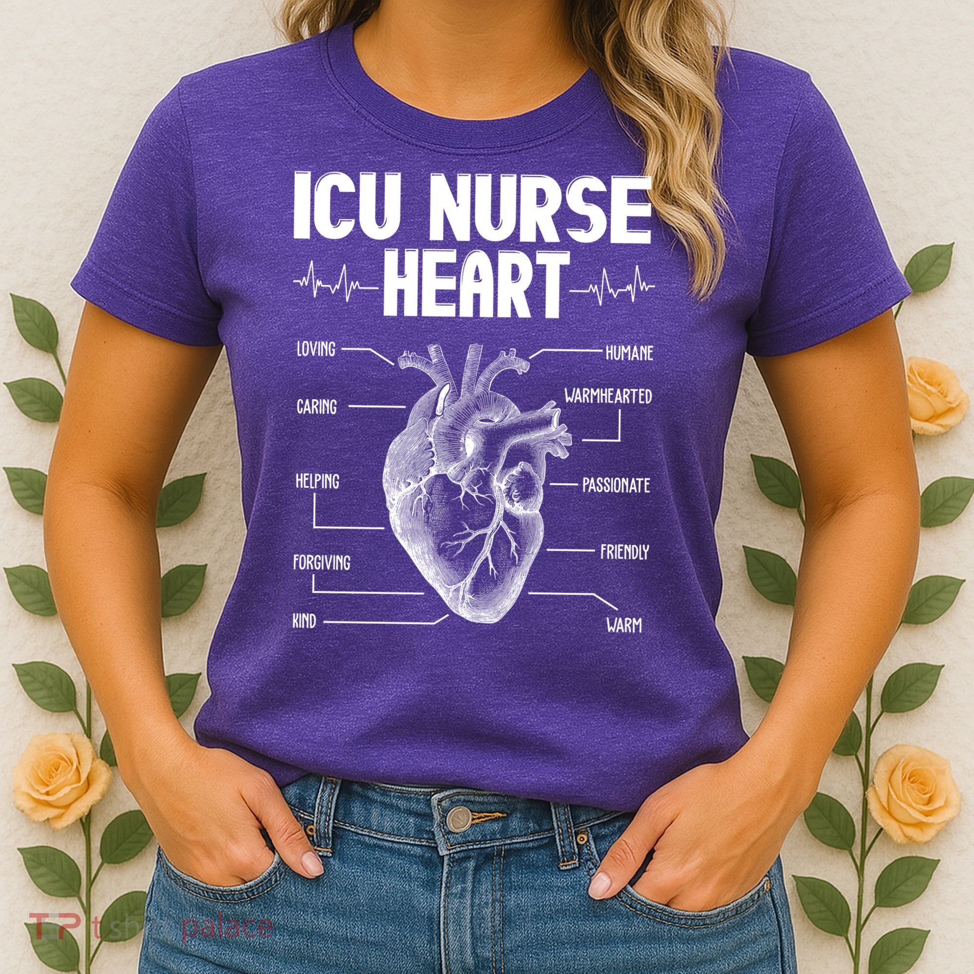 ICU Nurse Heart Women's T-Shirt