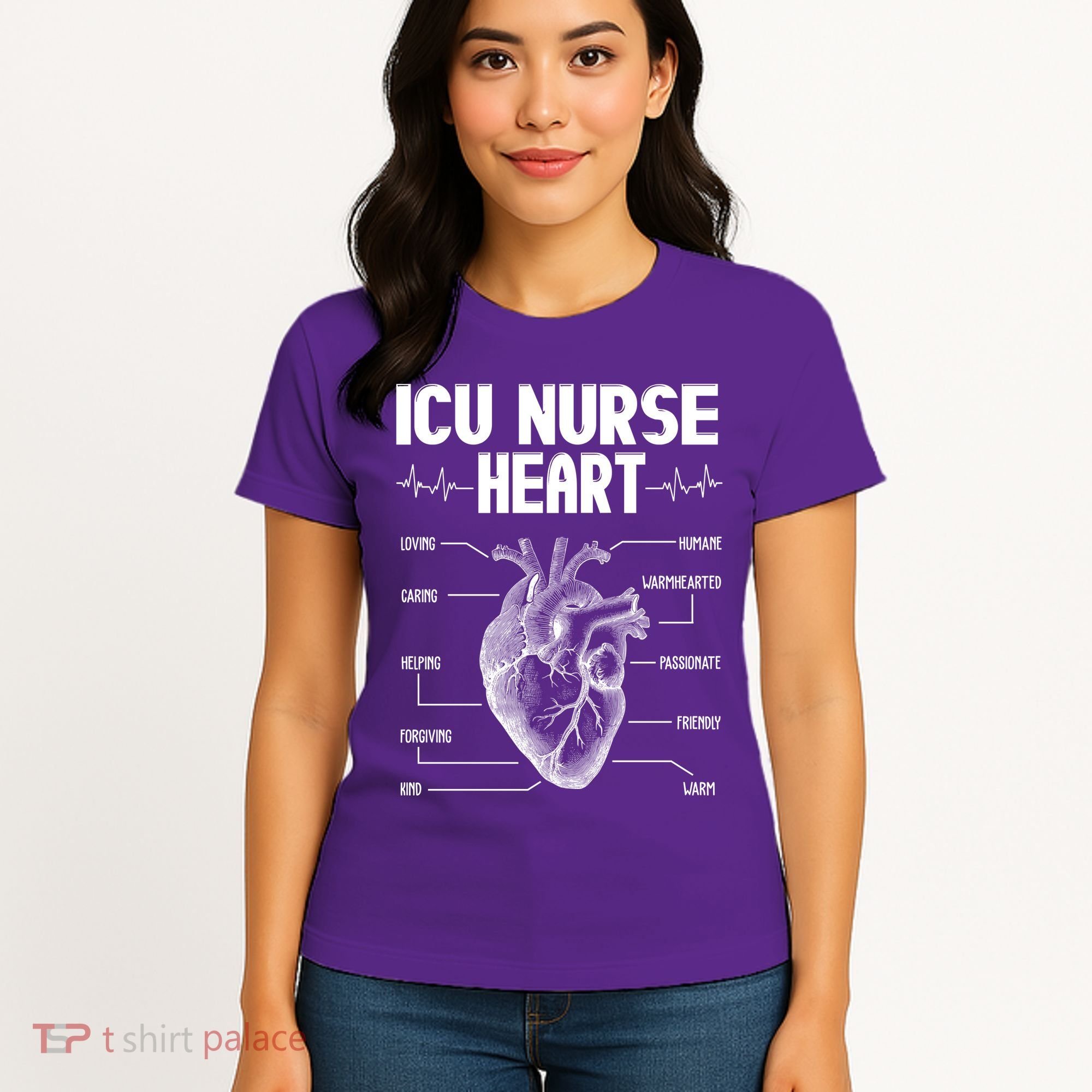 ICU Nurse Heart Women's T-Shirt