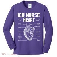 ICU Nurse Heart Kids Long Sleeve Shirt thumb 0