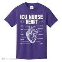 ICU Nurse Heart Kids T-Shirt thumb 0