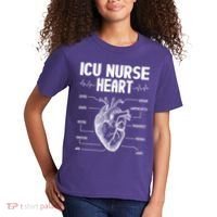 ICU Nurse Heart Kids T-Shirt thumb 2