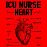 ICU Nurse Heart Santa Hat thumb 1
