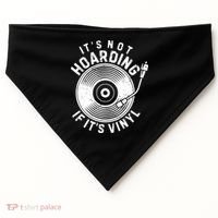 Its Not Hoarding If Its Vinyl Record Lover Collector USA-Made Doggie Bandana thumb 0