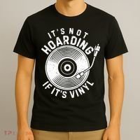 Its Not Hoarding If Its Vinyl Record Lover Collector T-Shirt thumb 3