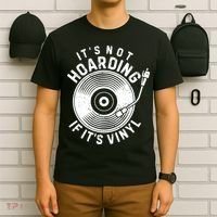 Its Not Hoarding If Its Vinyl Record Lover Collector T-Shirt thumb 6