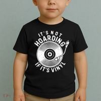 Its Not Hoarding If Its Vinyl Record Lover Collector Toddler T-Shirt thumb 2