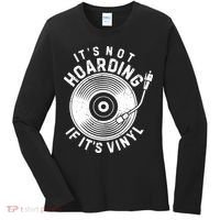 Its Not Hoarding If Its Vinyl Record Lover Collector Women's Long Sleeve Shirt thumb 0